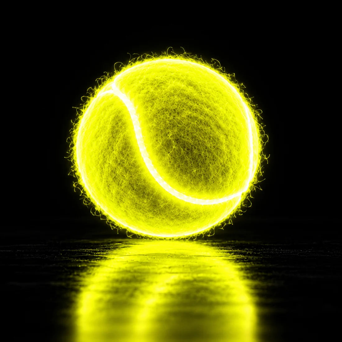 6-Pack Glow Tennis Balls