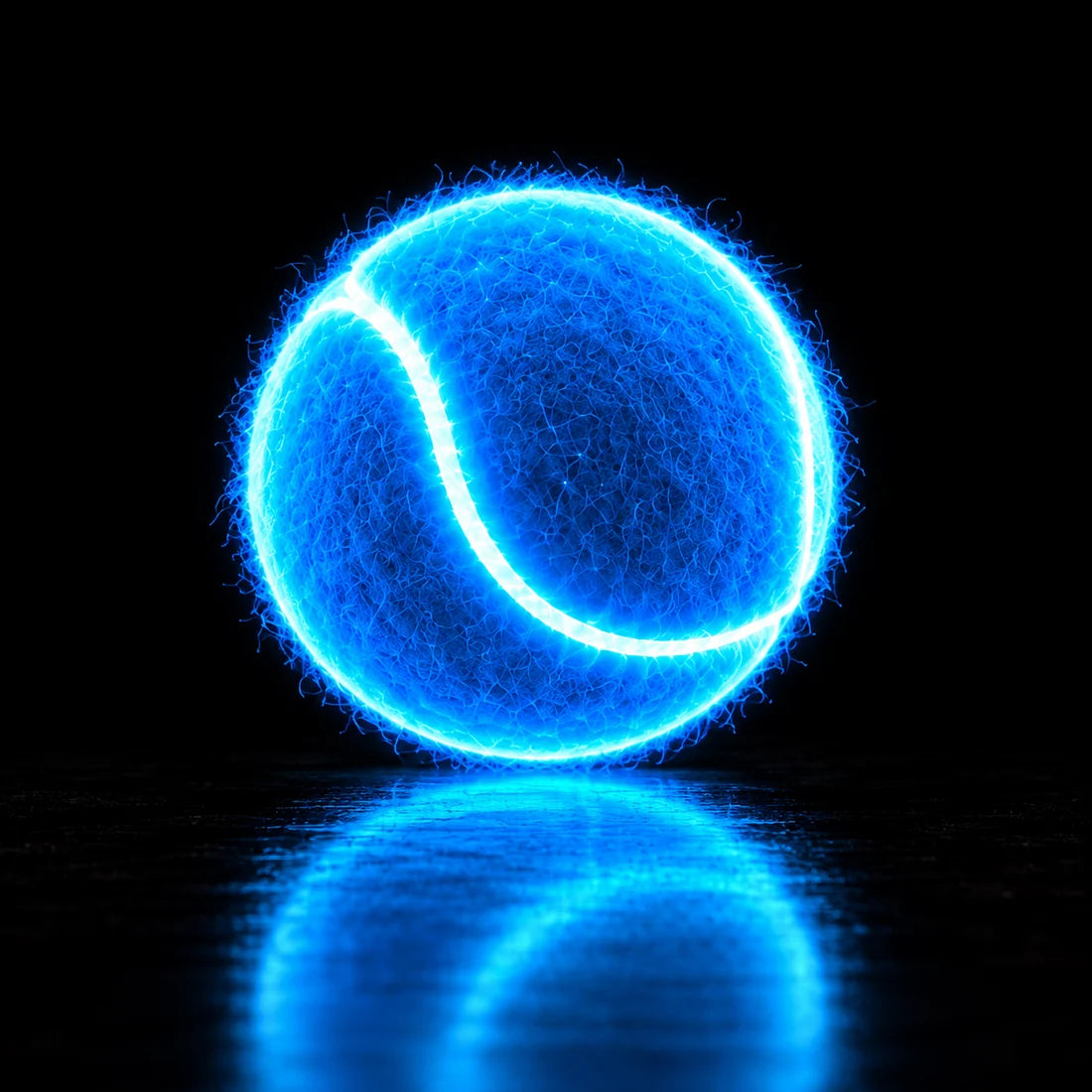 6-Pack Glow Tennis Balls