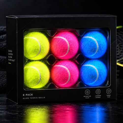 6-Pack Glow Tennis Balls