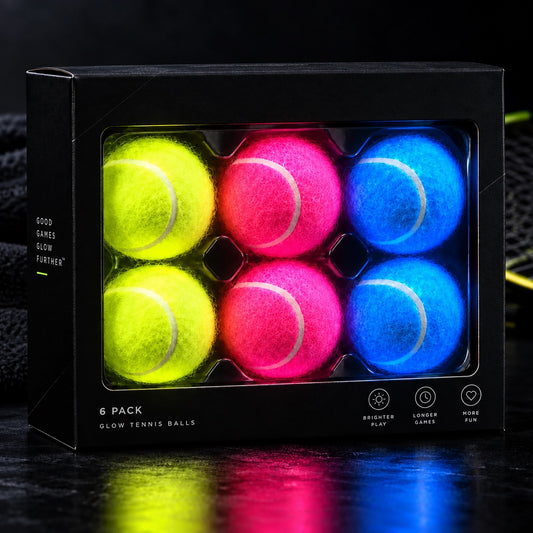 6-Pack Glow Tennis Balls